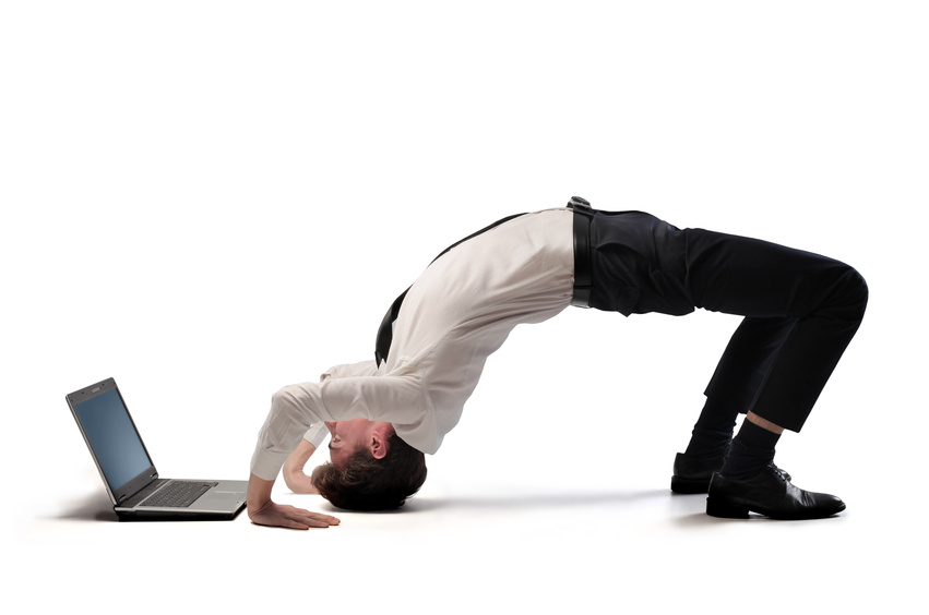 man over head